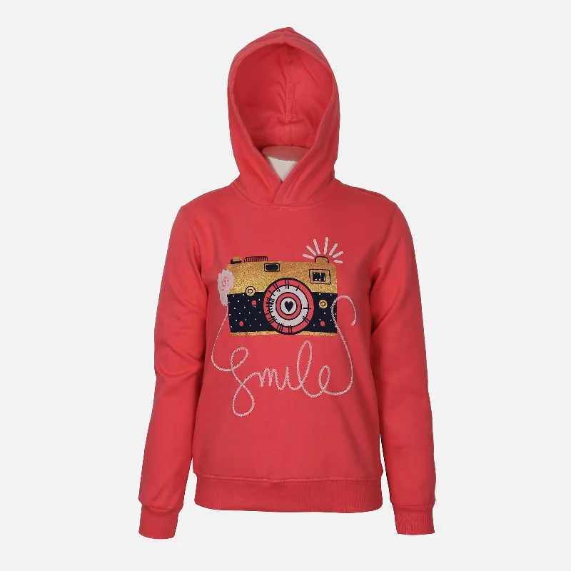 GIRLS HOODED PULLOVER