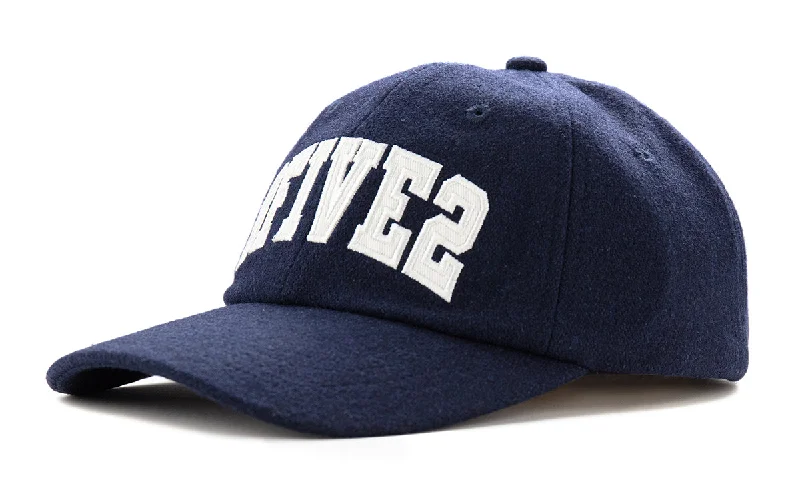 8FIVE2 LO Cap Curved bill - Navy Wool Felt