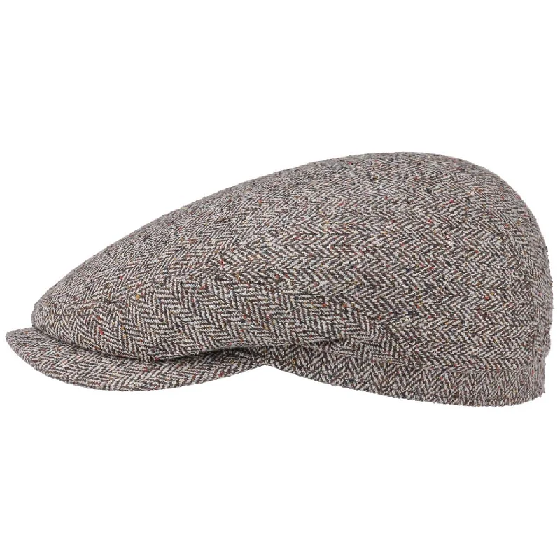 Belfast Silk Flat Cap by Stetson