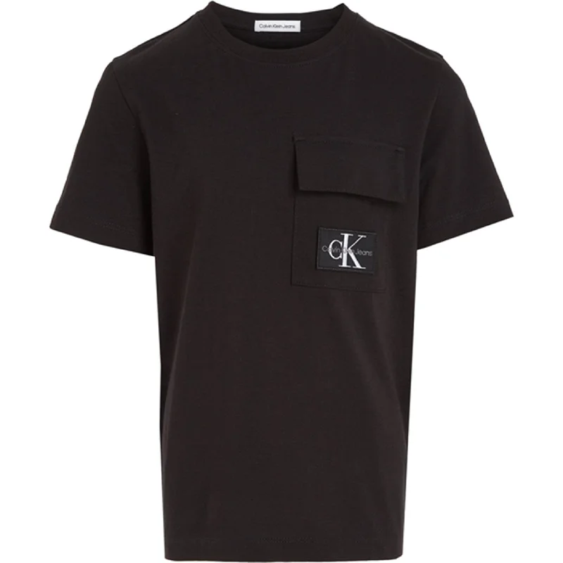 Calvin Klein Badge Pocket Ss T-shirt Ck Black