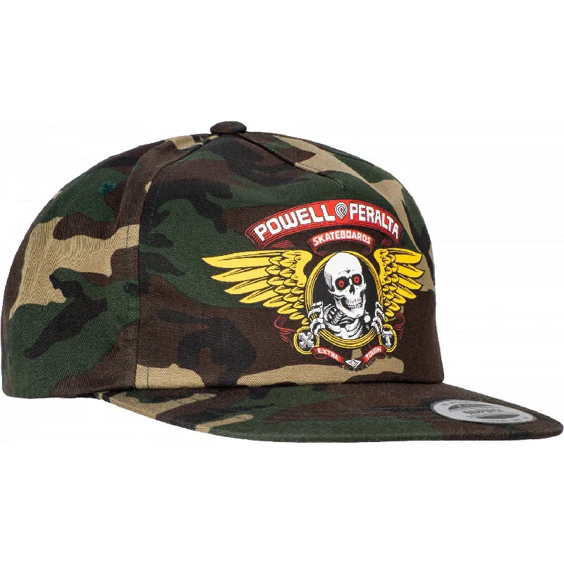 Powell Peralta Winged Ripper Snap Back Cap - Camo