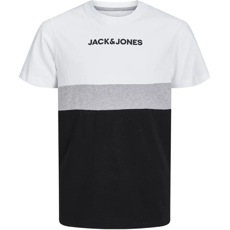 Jack & Jones Junior White Reid Blocking T-Shirt