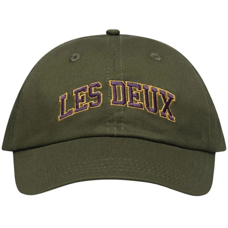 Les Deux Kids Forrest Green/Dusty Plum Blake Dad Cap 2.0