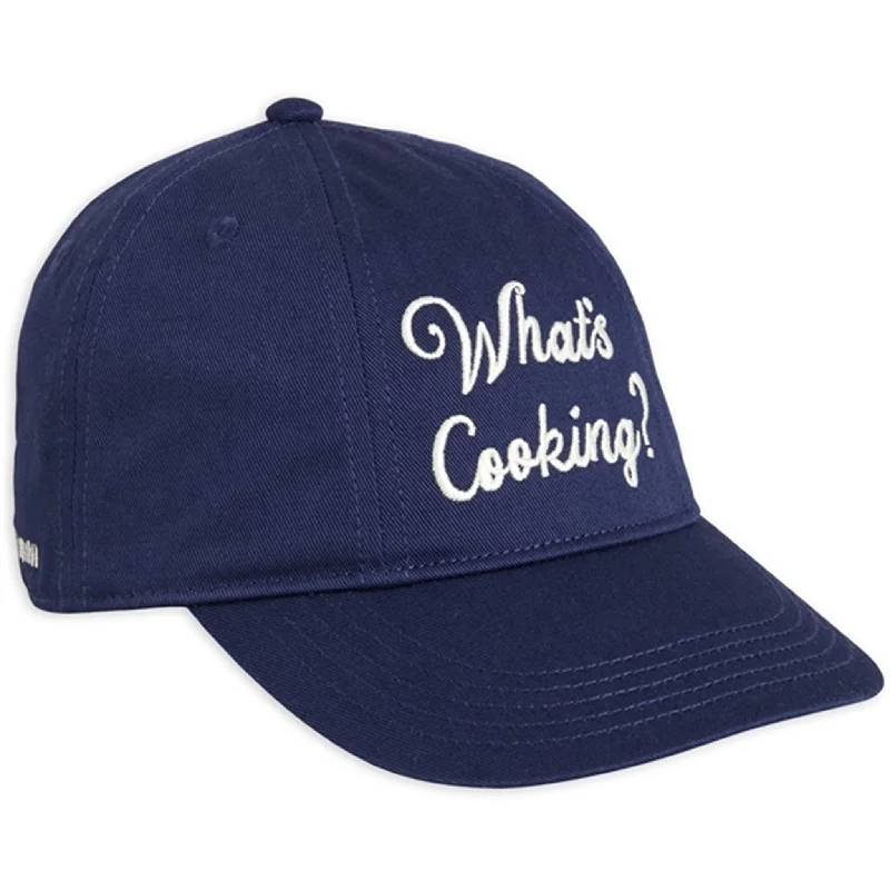 Mini Rodini What's Cooking Emb Soft Cap Navy