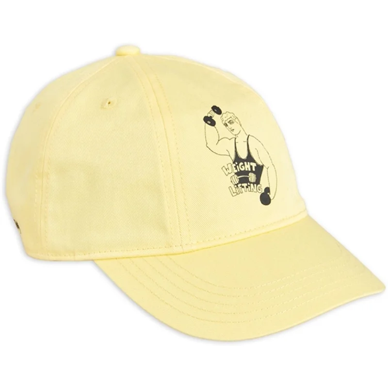 Mini Rodini Yellow Weight Lifting Sp Cap