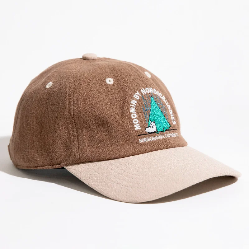 Moomintroll Camping Adult Cap - Brown and Light Sand