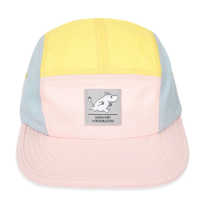 Moomintroll Five Panel Retro Cap - Multicolor Light Pink