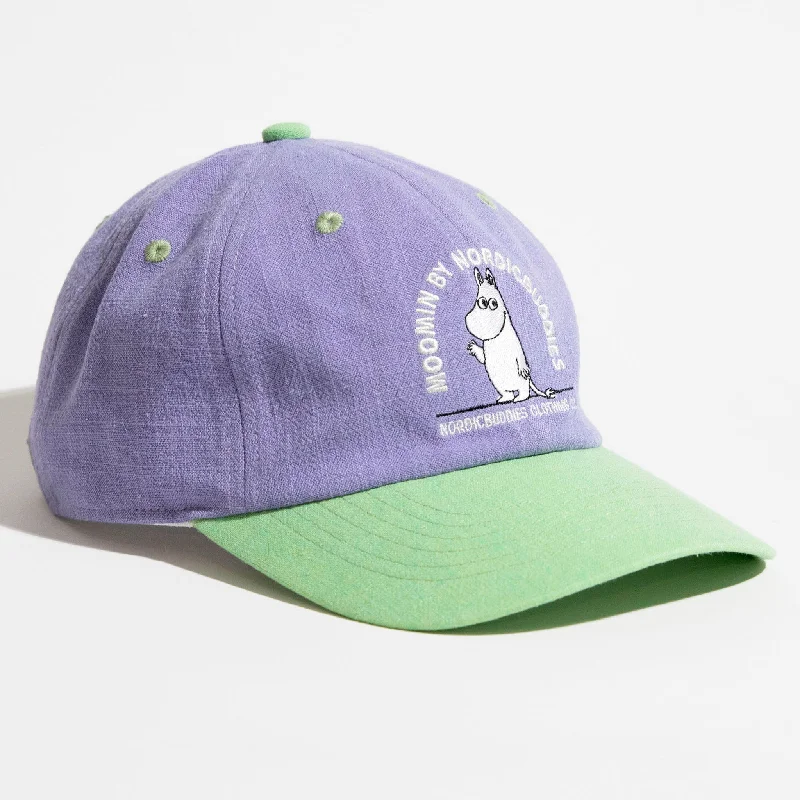 Moomintroll's Greeting Adult Cap - Pastel Green & Lilac