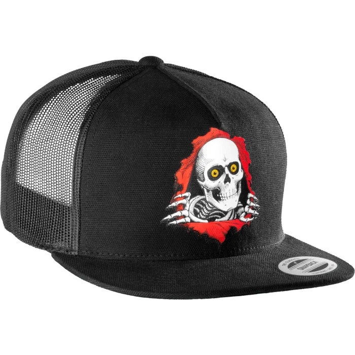 Powell Peralta Ripper Mesh Snap Back Cap - Black