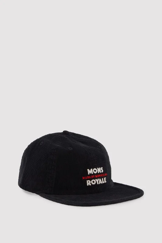 Roam Corduroy Cap - Black