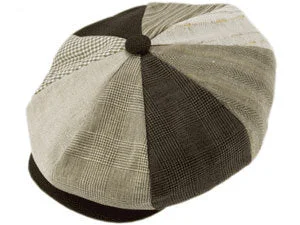 The Linen Patchwork 8/4 Newsboy Cap