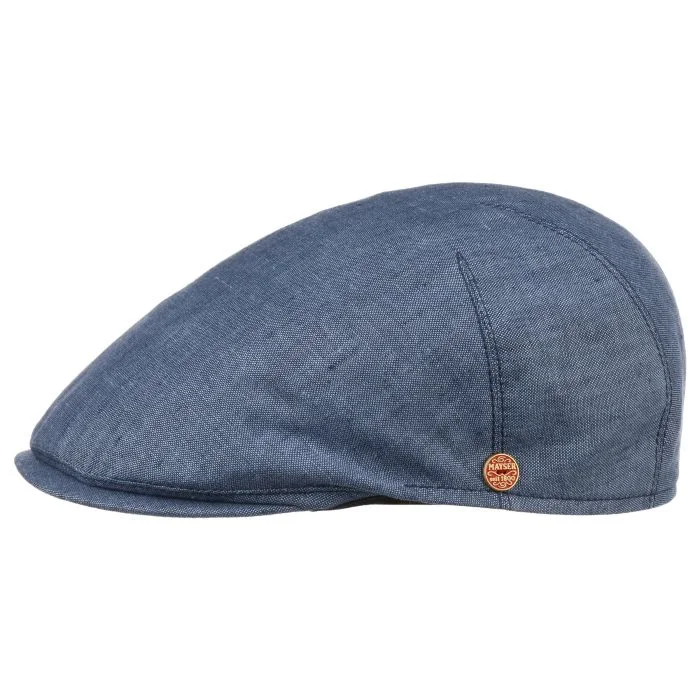 The Sidney Linen Flat Cap