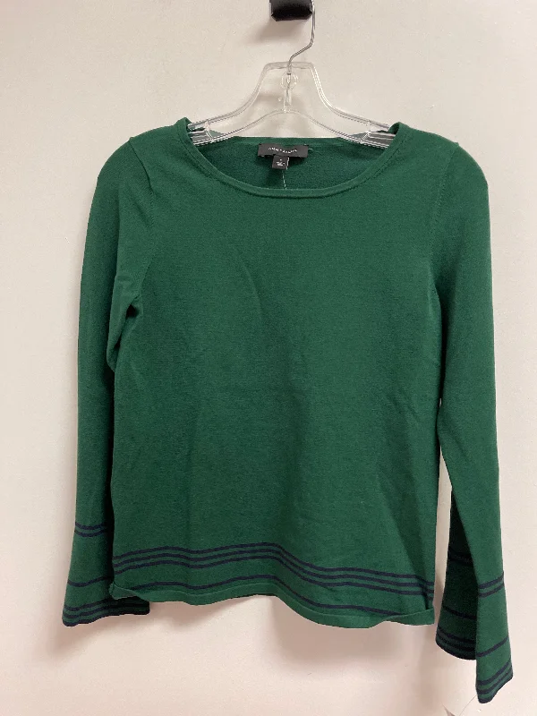 Top Long Sleeve By Ann Taylor In Green, Size: S