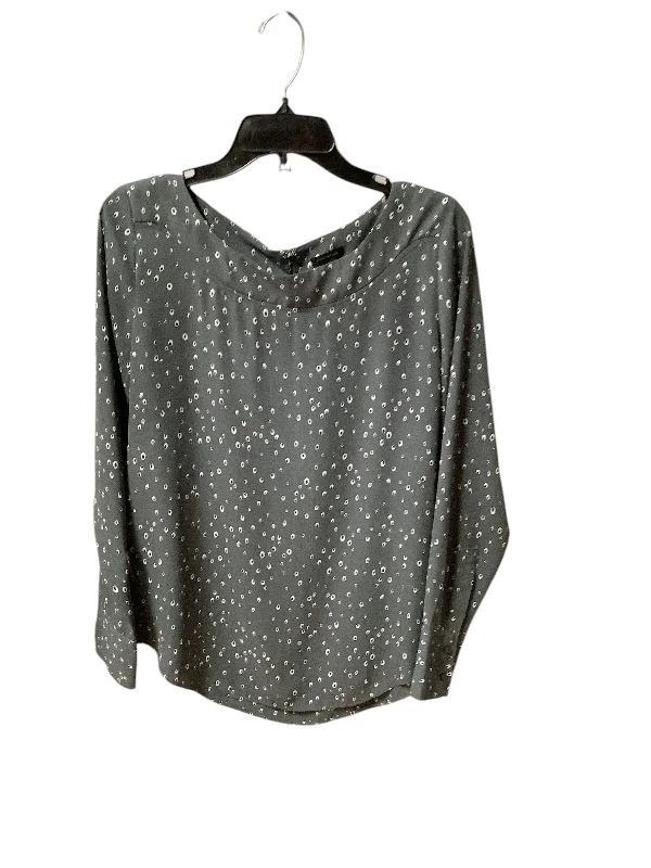 Top Long Sleeve By Ann Taylor In Grey, Size: S