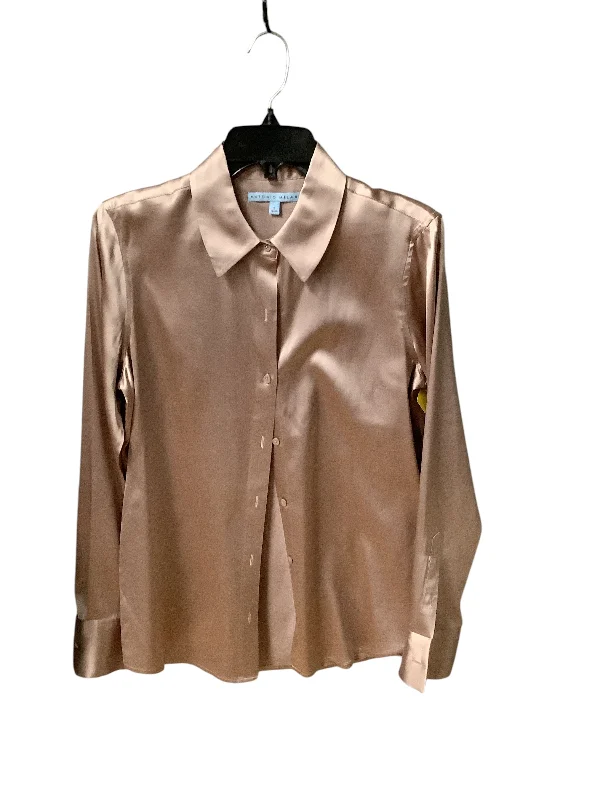 Top Long Sleeve By Antonio Melani In Brown, Size: S