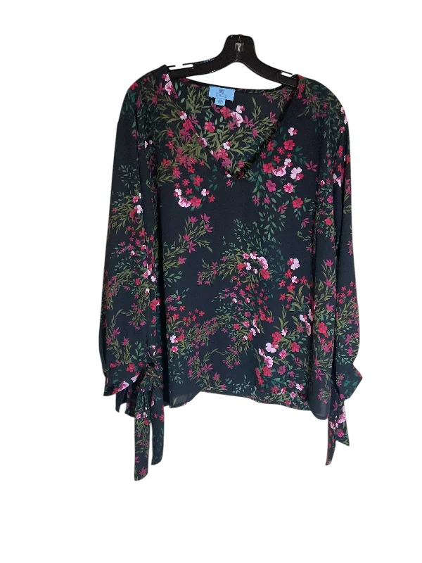 Top Long Sleeve By Cece In Black, Size: 3x