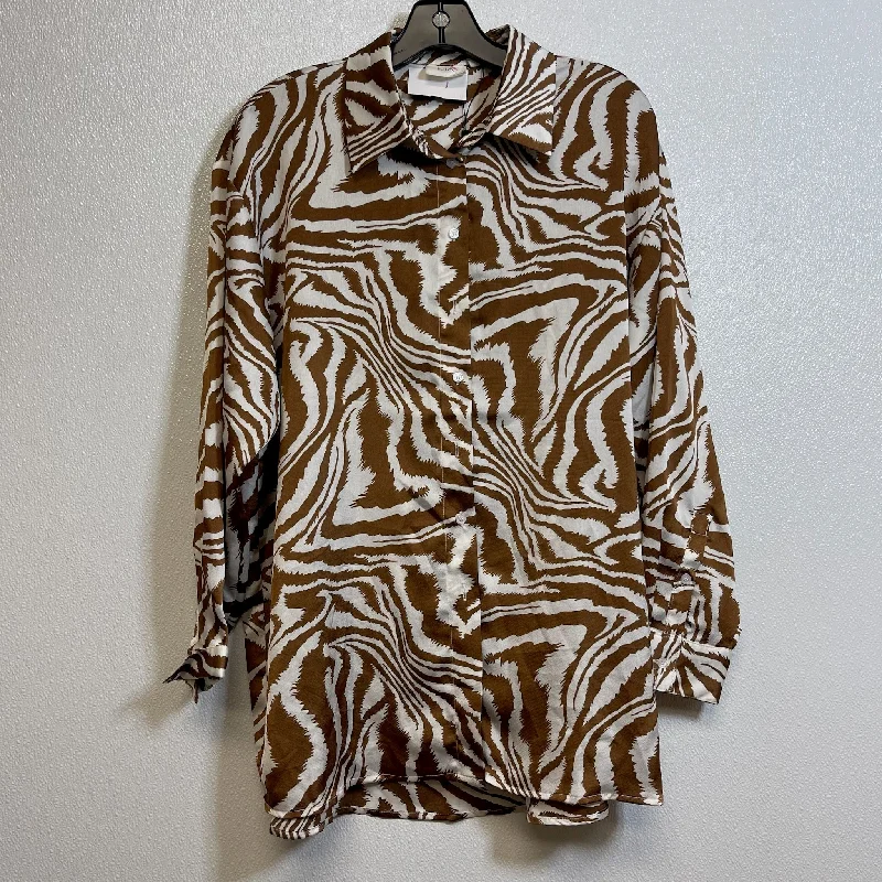 Top Long Sleeve By Clothes Mentor In Animal Print, Size: Xs