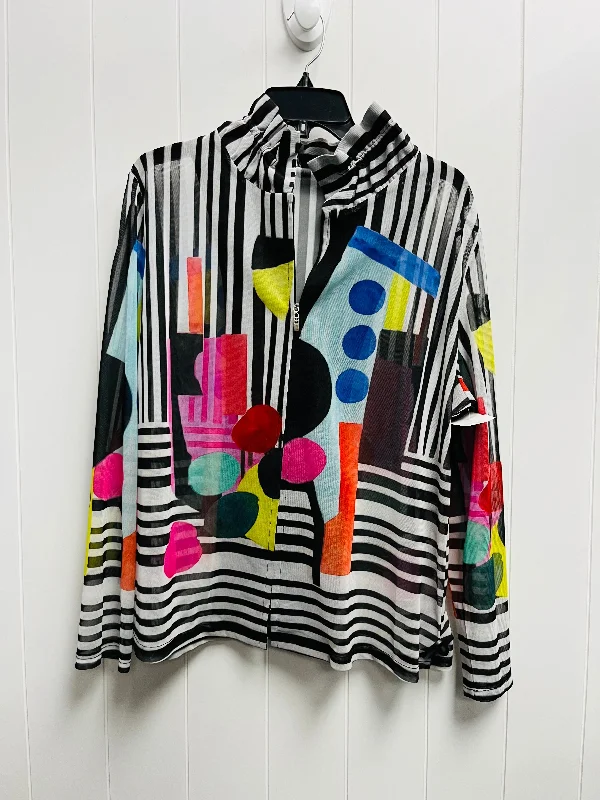 Top Long Sleeve By Clothes Mentor In Black & White, Size: Xxl