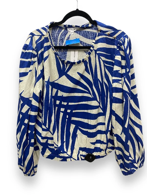 Top Long Sleeve By Clothes Mentor In Blue, Size: Xl