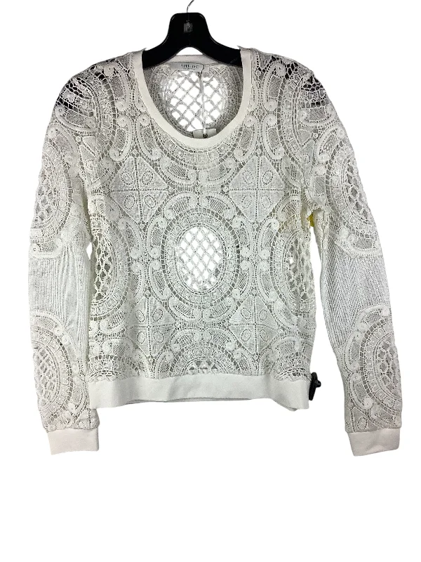 Top Long Sleeve By Clothes Mentor In White, Size: Xs