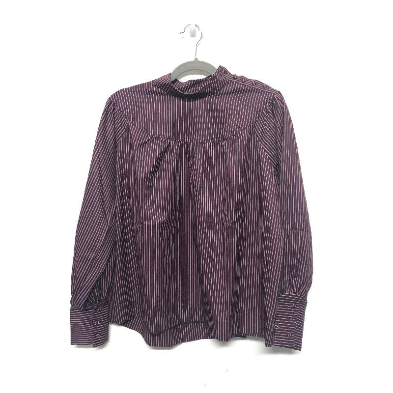 Top Long Sleeve By Cmc In Striped Pattern, Size: S