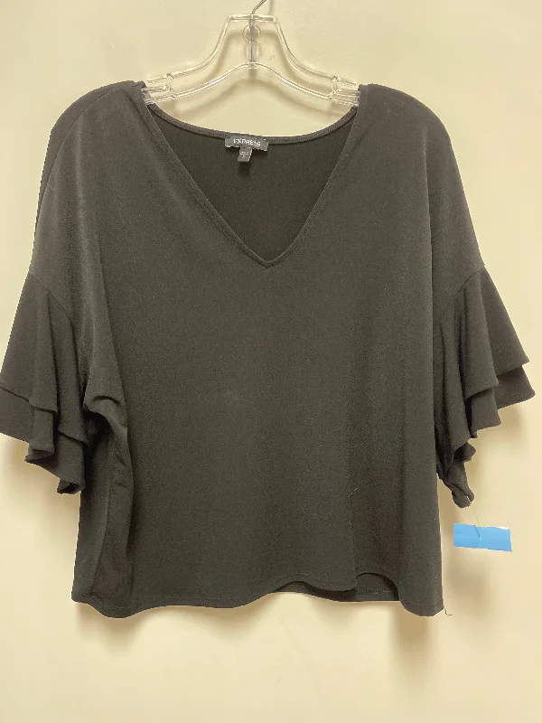 Top Long Sleeve By Express In Black, Size: M