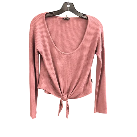 Top Long Sleeve By Express In Mauve, Size: Xs