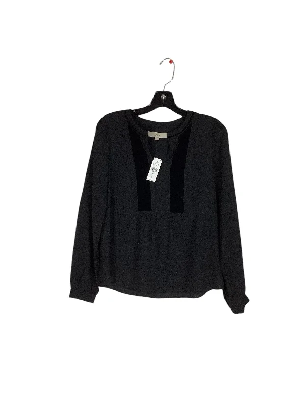 Top Long Sleeve By Loft O In Black, Size: Xs