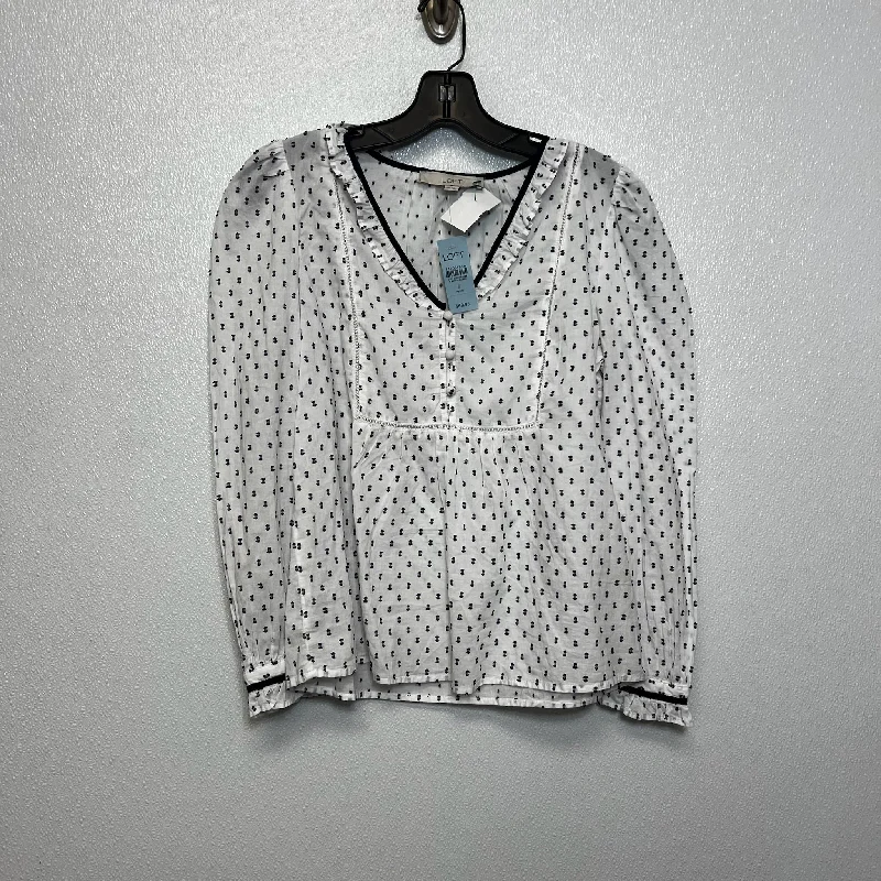 Top Long Sleeve By Loft O In Print, Size: Petite   Small