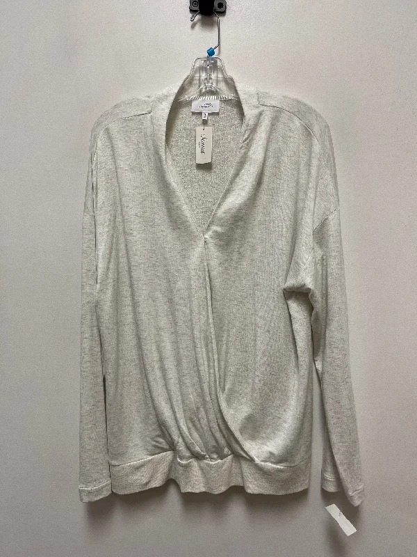 Top Long Sleeve By Soma In Grey, Size: Xl