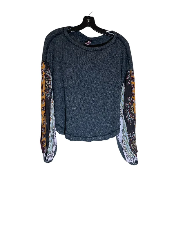 Top Long Sleeve By We The Free In Grey, Size: Xs