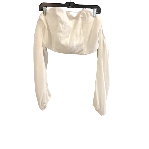 Top Long Sleeve By Wild Fable In White, Size: L