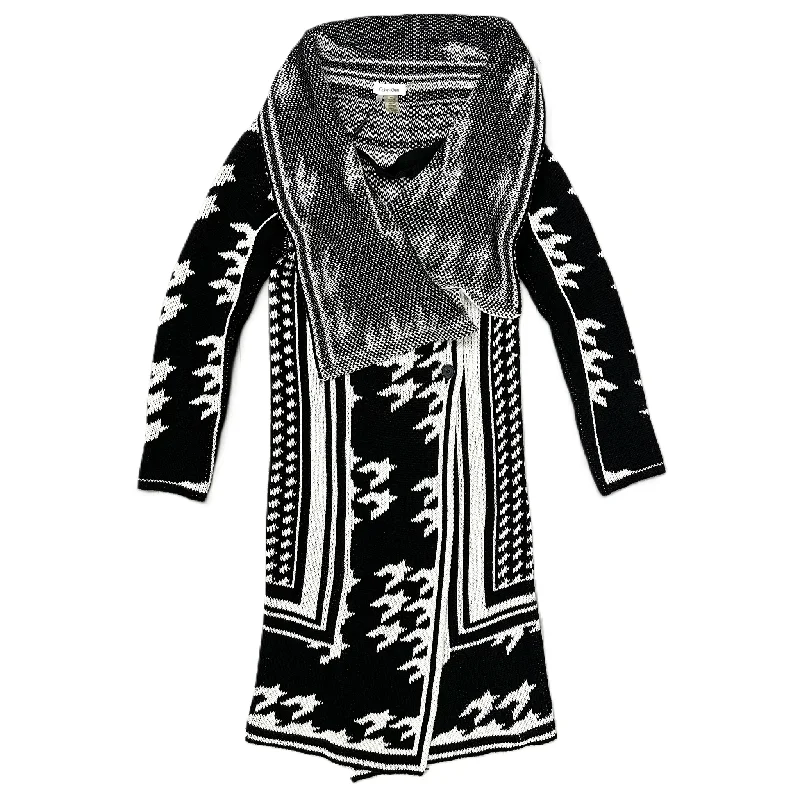 Cardigan By Calvin Klein In Black White, Size: M