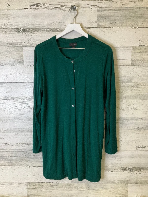 Cardigan By J. Jill In Green, Size: L