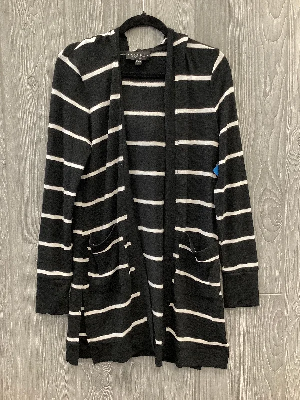 Cardigan By Shelli Segal In Black & White, Size: S