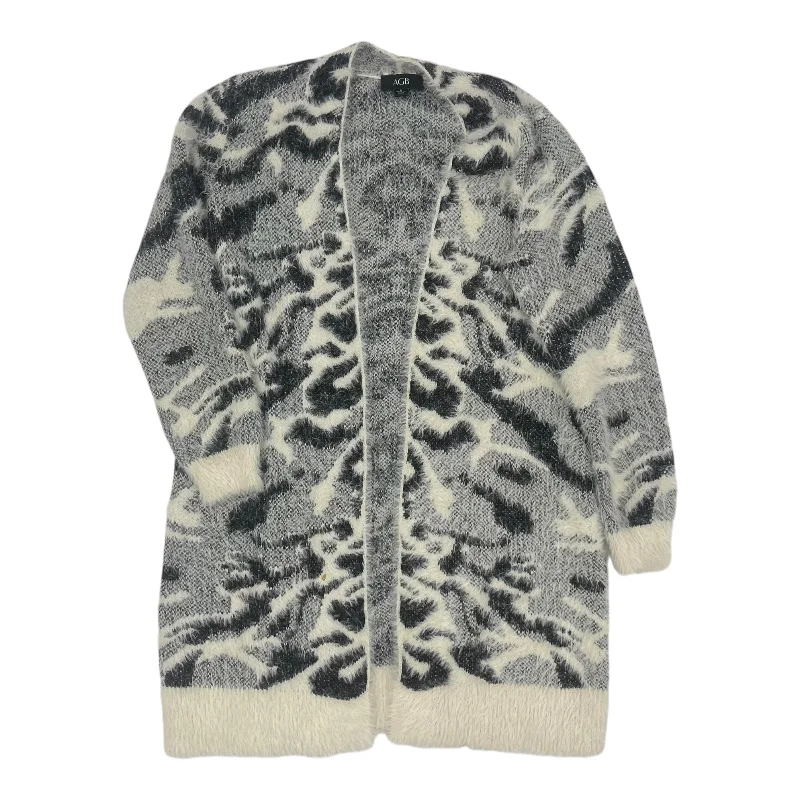 Sweater Cardigan By Agb In Animal Print, Size:S