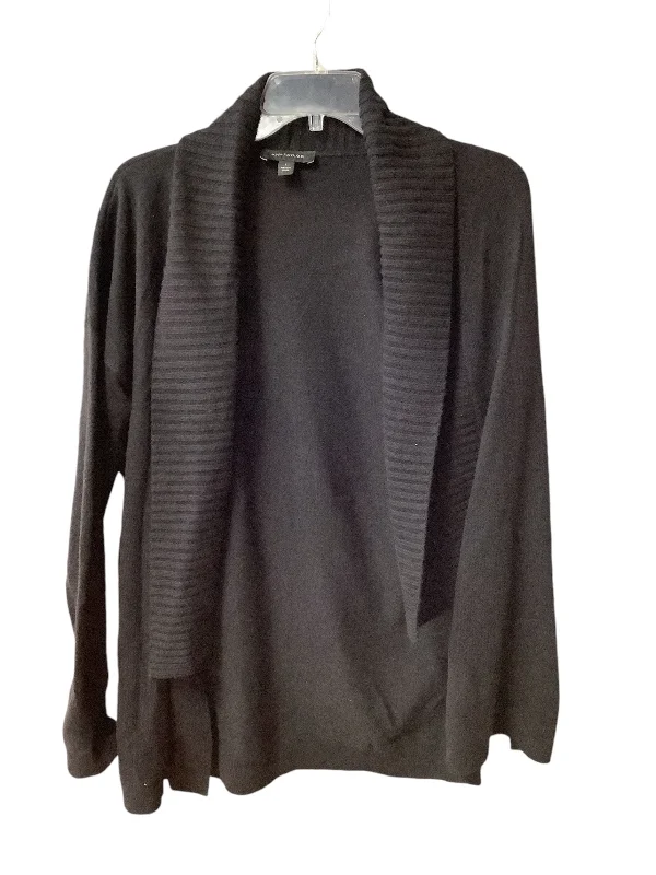 Sweater Cardigan By Ann Taylor In Black, Size: S