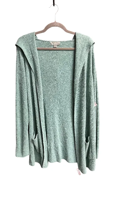 Sweater Cardigan By Barefoot Dreams In Blue, Size: Xl