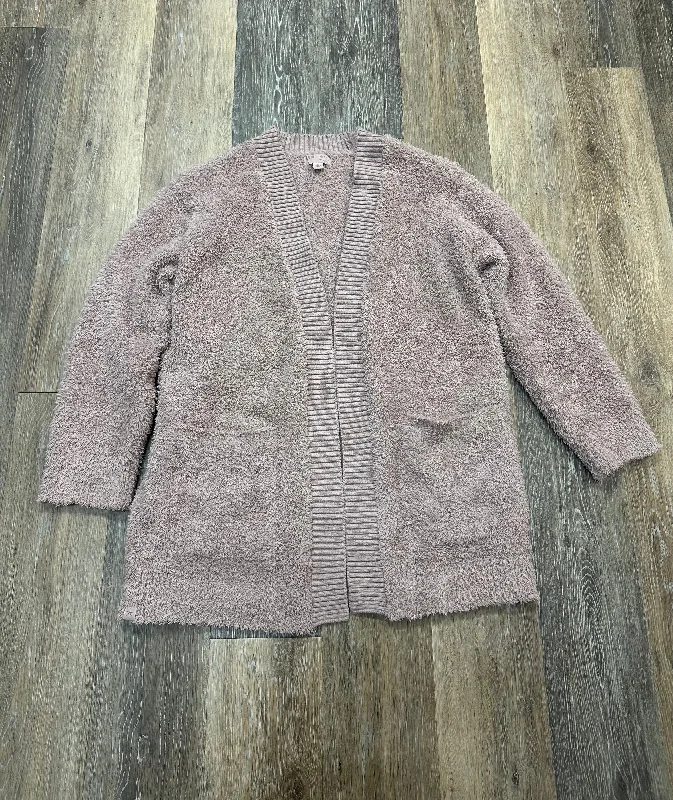 Sweater Cardigan By Barefoot Dreams In Mauve, Size: M