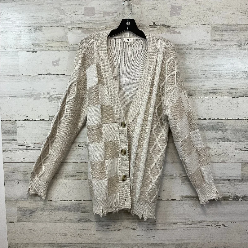 Sweater Cardigan By Bke In Beige, Size: Xs