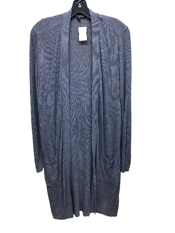 Sweater Cardigan By Inc In Grey, Size: L