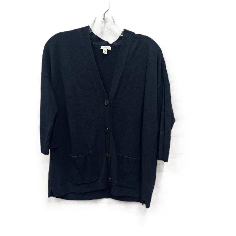 Sweater Cardigan By J. Jill In Blue, Size: Mp