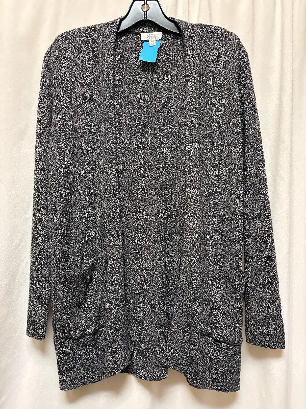 Sweater Cardigan By Kim Rogers In Black, Size: Sp