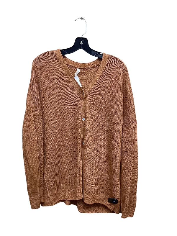 Sweater Cardigan By Wishlist In Orange, Size: M