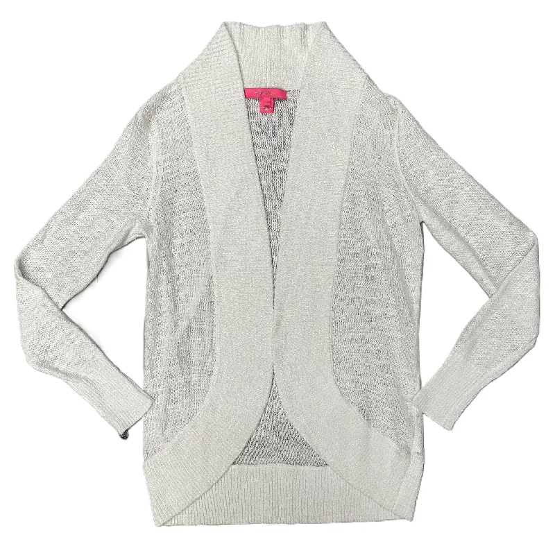 Sweater Cardigan Designer By Lilly Pulitzer In White, Size: Xs