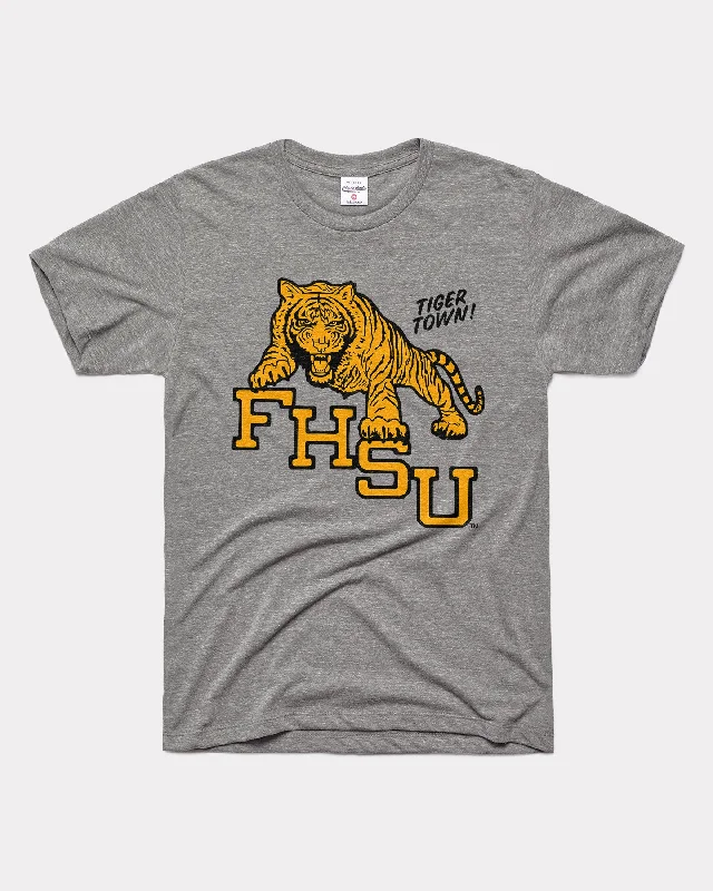 Ft Hays Tigers Vintage Grey T-Shirt