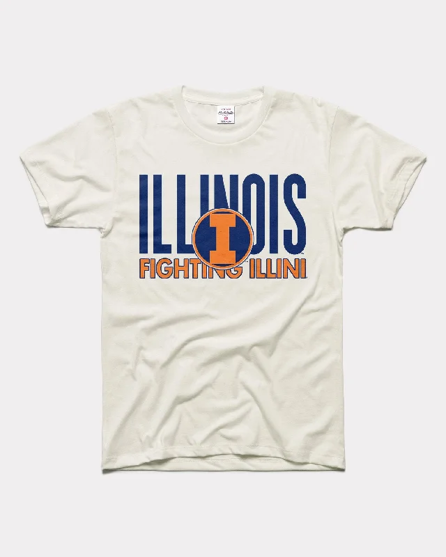 Illinois Fighting Illini Vintage White T-Shirt