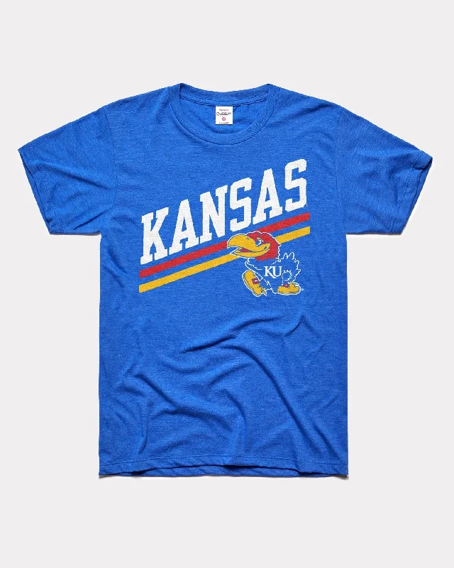 Kansas Jayhawks Sidelines Vintage Royal Blue T-Shirt