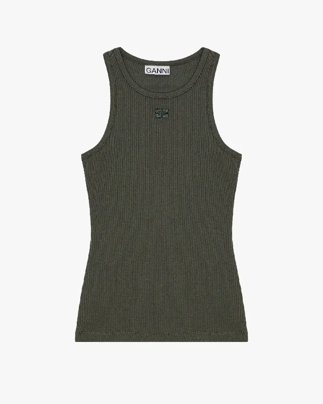 Soft Cotton Rib Tank Top