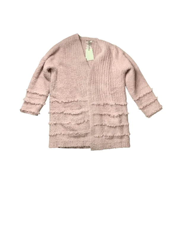 Sweater Cardigan By Barefoot Dreams In Pink, Size: L